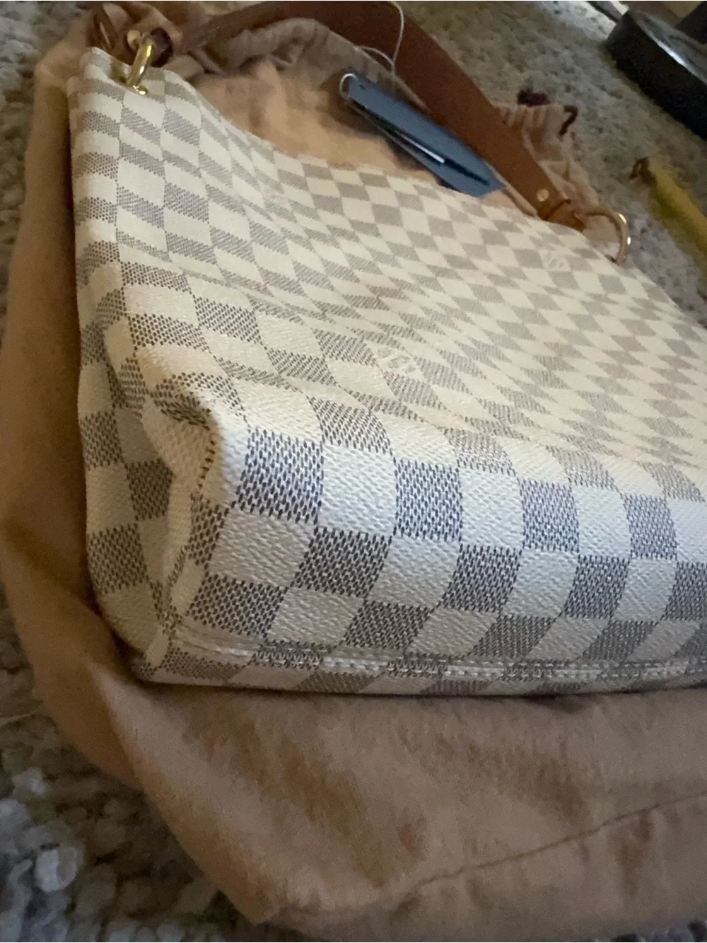 Louis Vuitton Graceful PM Damier Azur Handbag